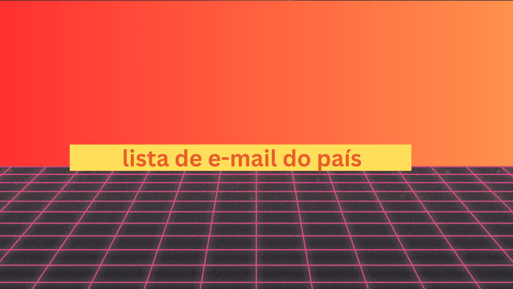 lista de e-mail do país