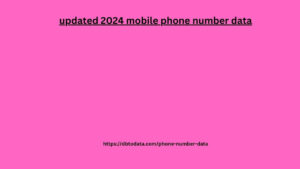 updated 2024 mobile phone number data