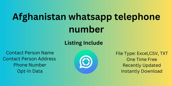 Afghanistan whatsapp telephone number