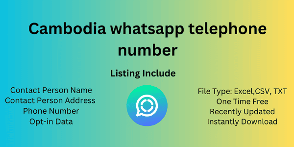 Cambodia whatsapp telephone number
