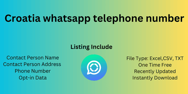 Croatia whatsapp telephone number